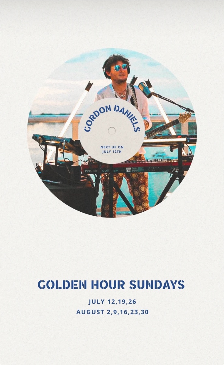 Flyer for Gordon Daniels at Navy Beach