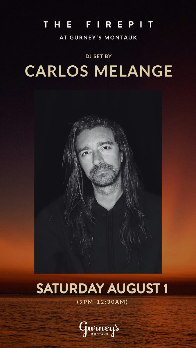 Flyer for Carlos Melange at Firepit (Gurney's)