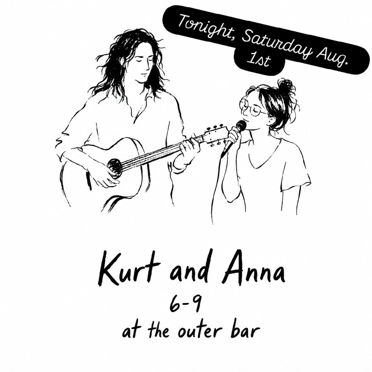 Flyer for Kurt and Anna at Sail Inn