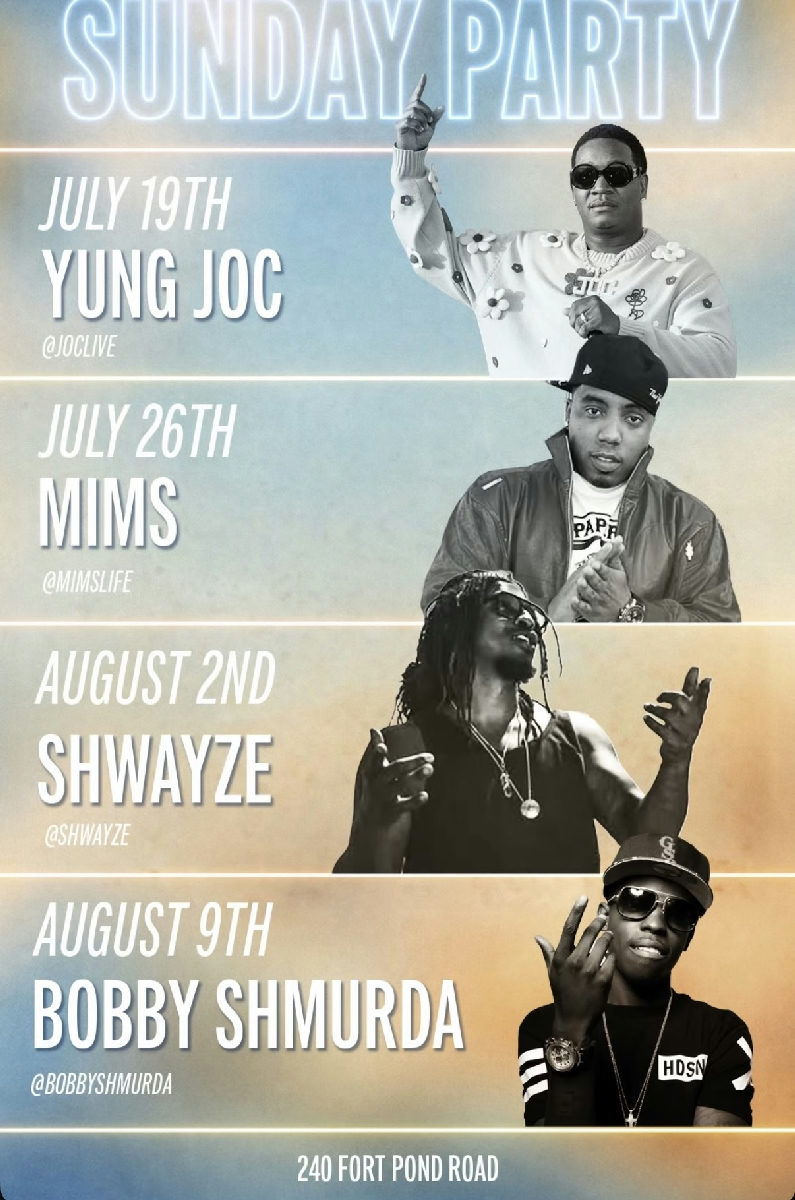 Flyer for Sounds at Montauk Project: SHWAYZE at Montauk Project