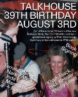 Talkhouse "BAR" Book Launch 5-7pm in Montauk