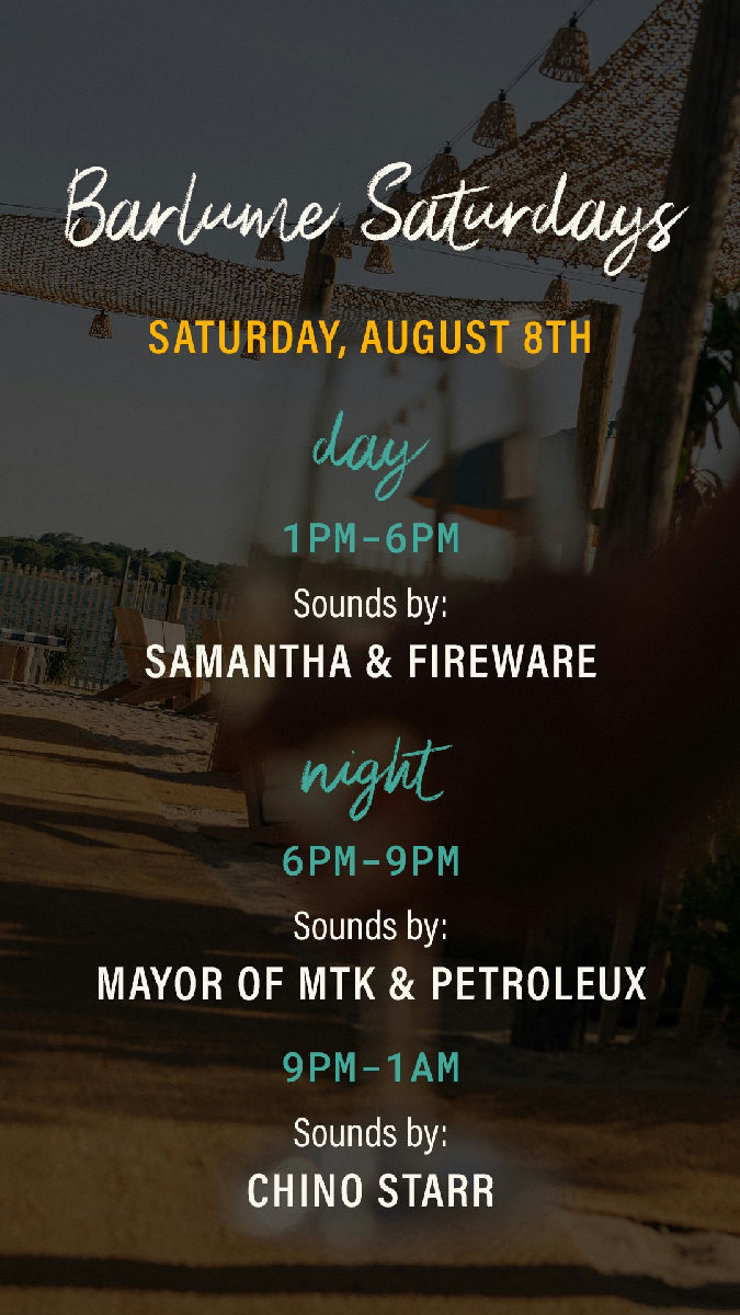 Flyer for MAYOR OF MTK / PETROLEUX at Barlume Beach