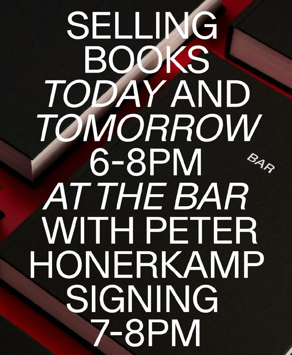 Flyer for BAR Book Signing with Peter Honerkamp at Stephen Talkhouse