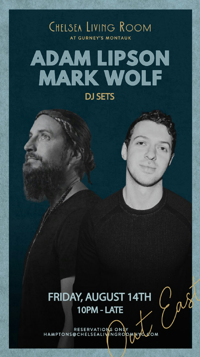 Flyer for ADAM LIPSON / MARK WOLF at Chelsea Living Room (Gurneys)