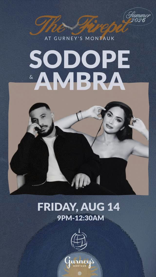 Flyer for SODOPE & AMBRA at Firepit (Gurney's)