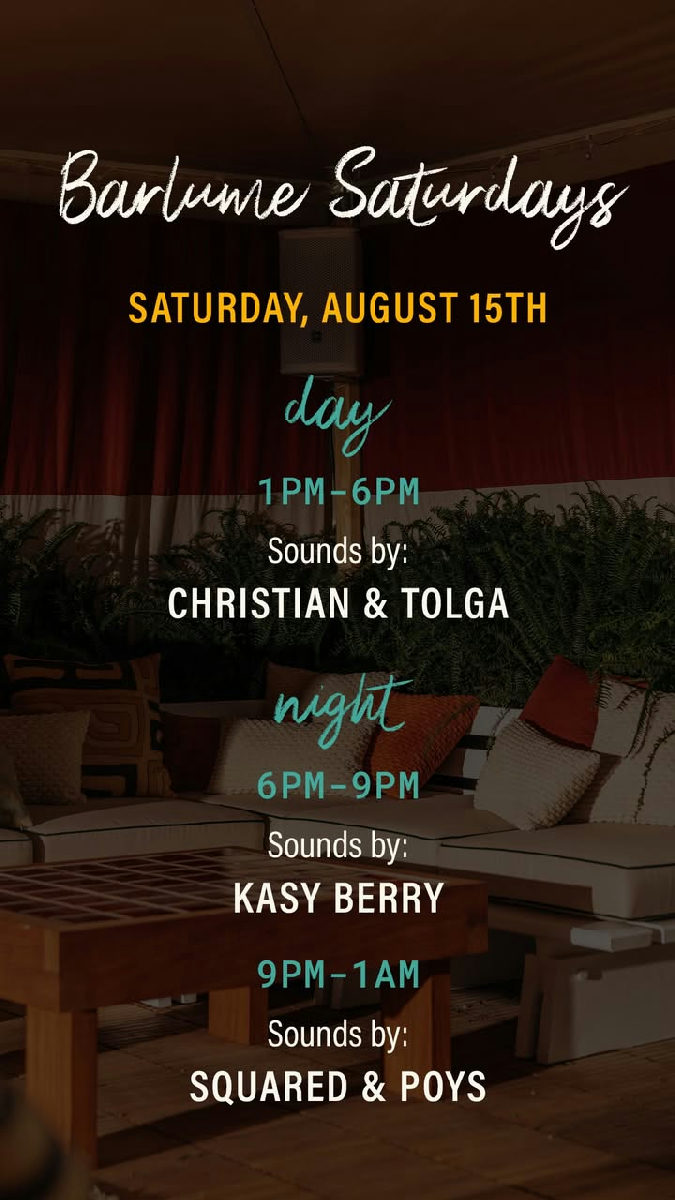 Flyer for KASY BERRY at Barlume Beach