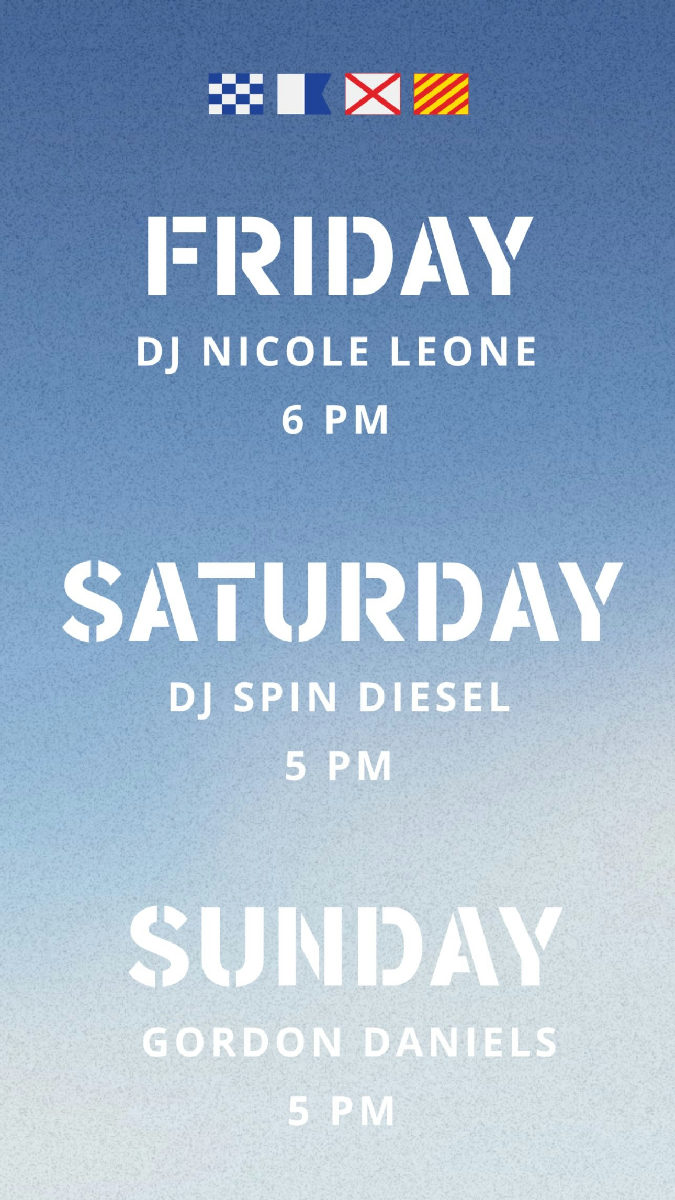 Flyer for DJ Spin Diesel at Navy Beach