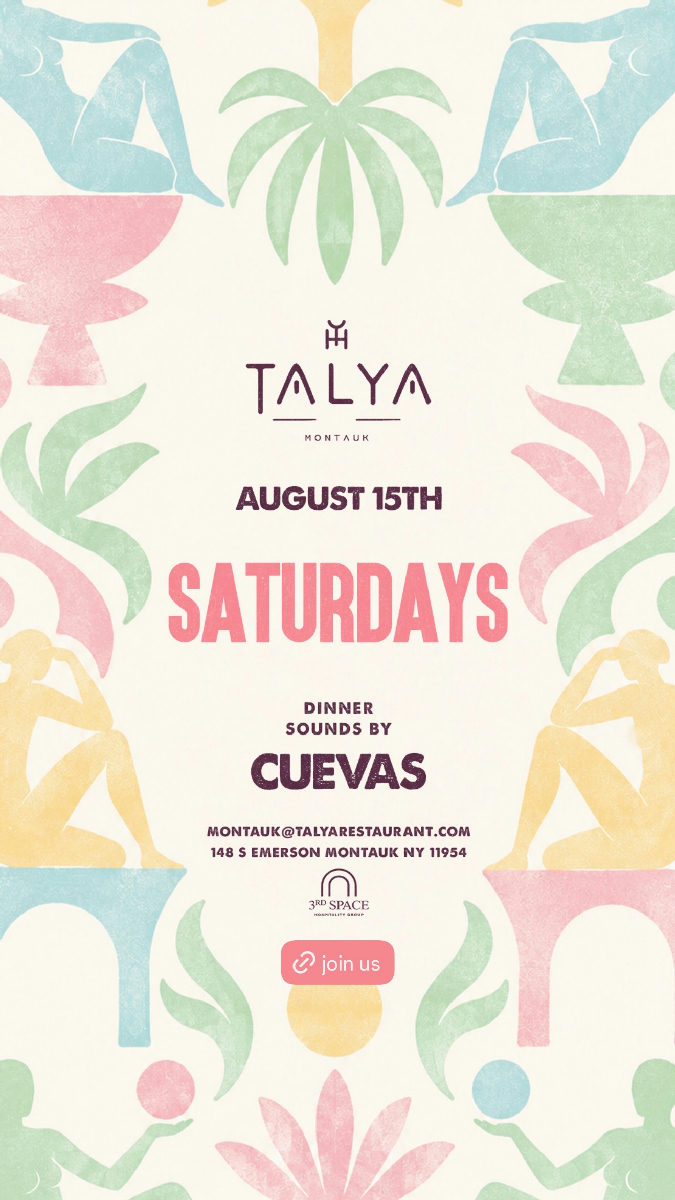 Flyer for Dinner Sounds by CUEVAS at Talya