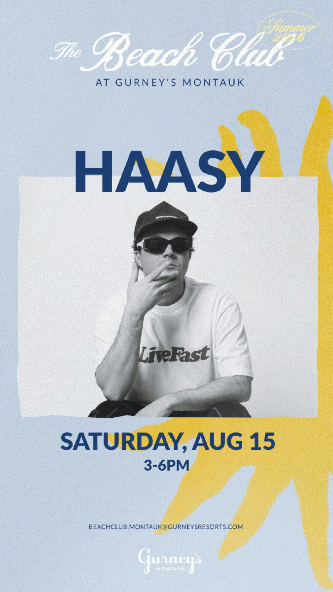 Flyer for HAASY at The Beach Club (Gurney's)