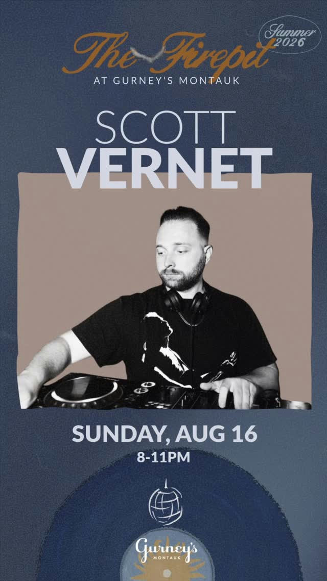 Flyer for SCOTT VERNET at Firepit (Gurney's)