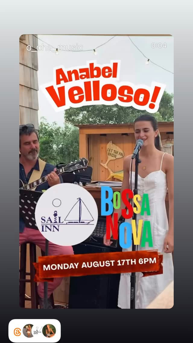 Flyer for Anabel Velloso at Sail Inn
