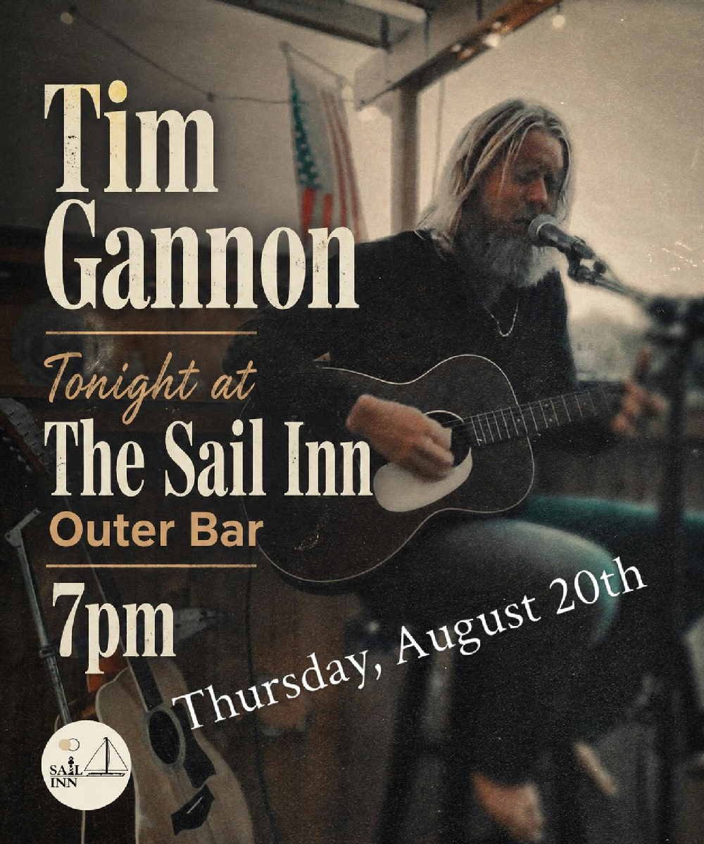 Flyer for Tim Gannon at Sail Inn