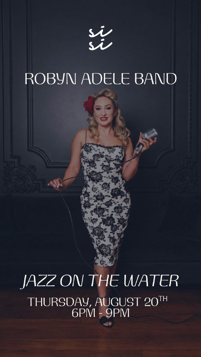 Flyer for Robyn Adele Band at Si Si