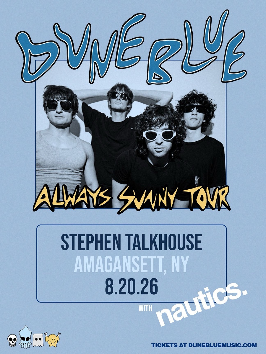 Flyer for Dune Blue w/ Reggaelar People at Stephen Talkhouse