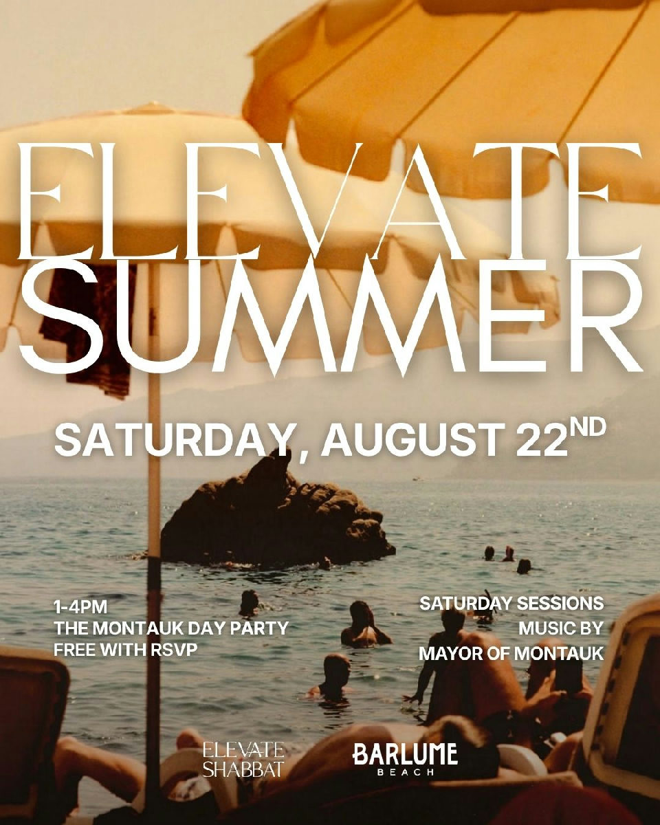 Flyer for Mayor of Montauk at Barlume Beach