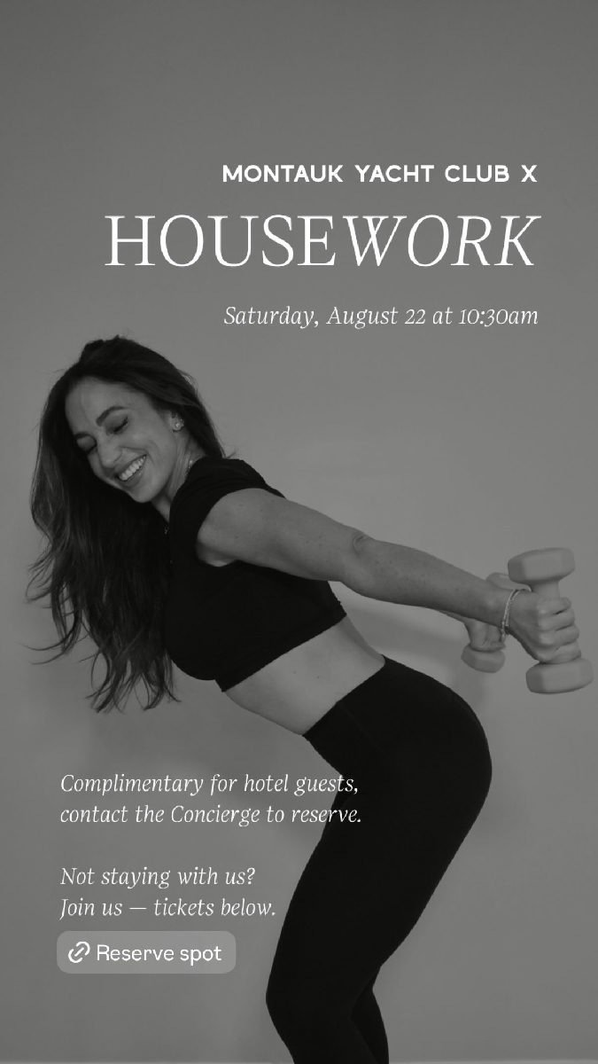 Flyer for Montauk Yacht Club x Housework at Montauk Yacht Club