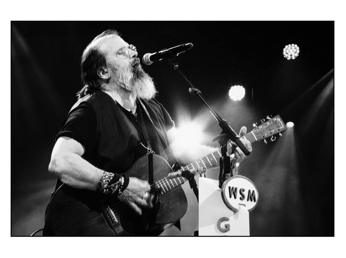 Flyer for Steve Earle-Solo & Acoustic w/ Paul Burch as support at Stephen Talkhouse