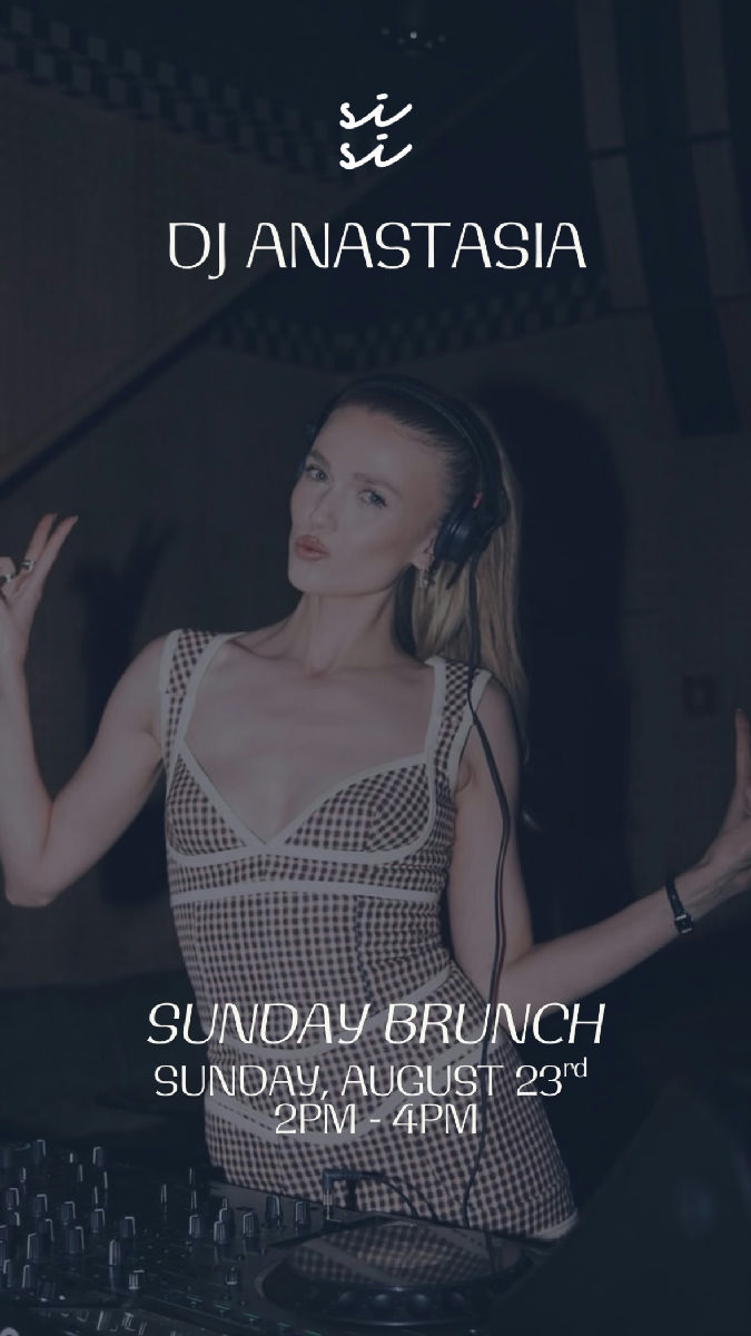 Flyer for DJ Anastasia at Si Si