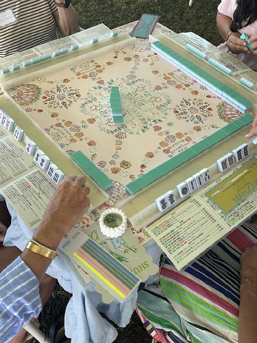 Flyer for Mahjong Open Play with Montauk Mahj at Montauk Lake Club