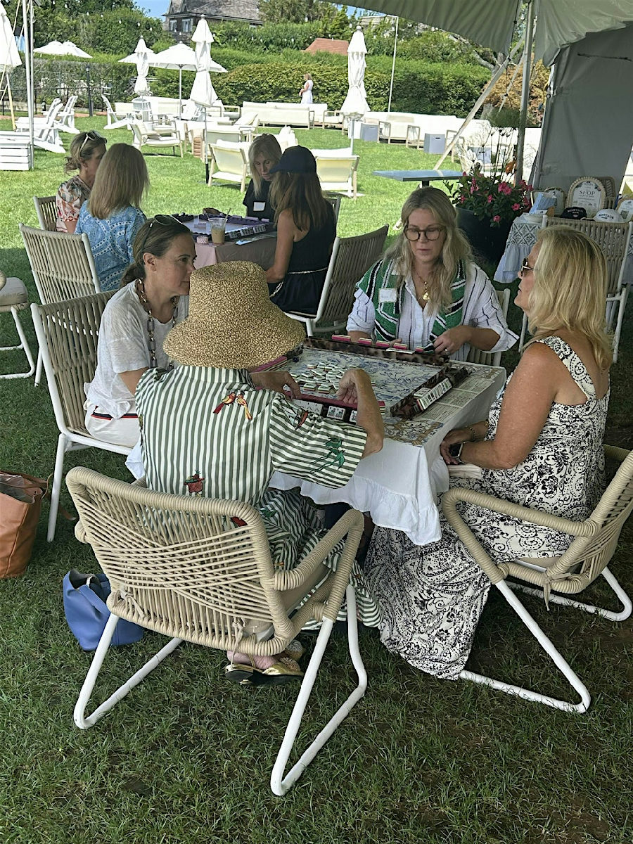 Flyer for Mahjong Into Labor Day Weekend with Montauk Mahj at Montauk Lake Club