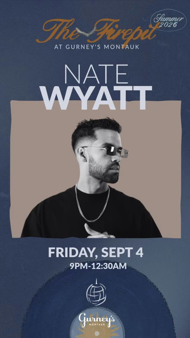 Flyer for NATE WYATT at Firepit (Gurney's)