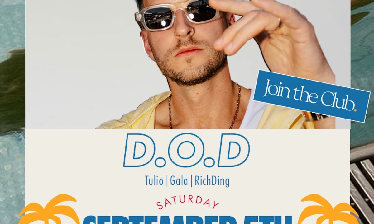 Flyer for D.O.D at Montauk Beach House (Palma Day Club)