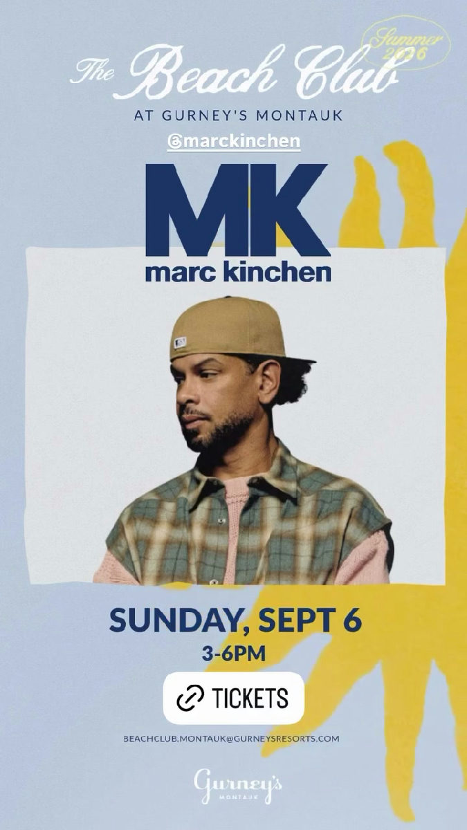 Flyer for MK (Marc Kinchen) at The Beach Club (Gurney's)