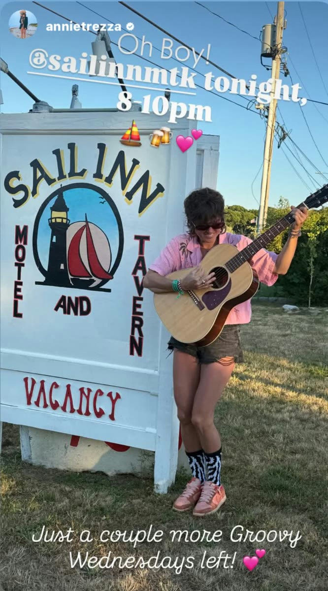 Flyer for Annie Trezza at Sail Inn