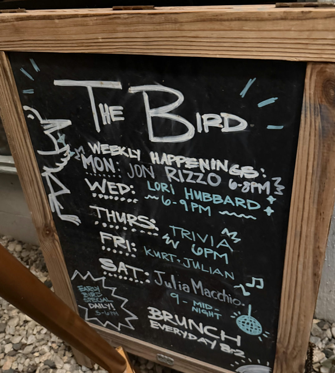 Flyer for Jon Rizzo at Bird on the Roof