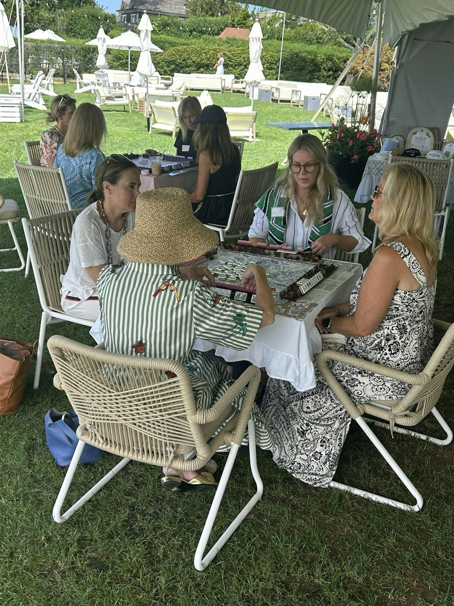 Flyer for Mahjong Open Play with Montauk Mahj at Montauk Lake Club
