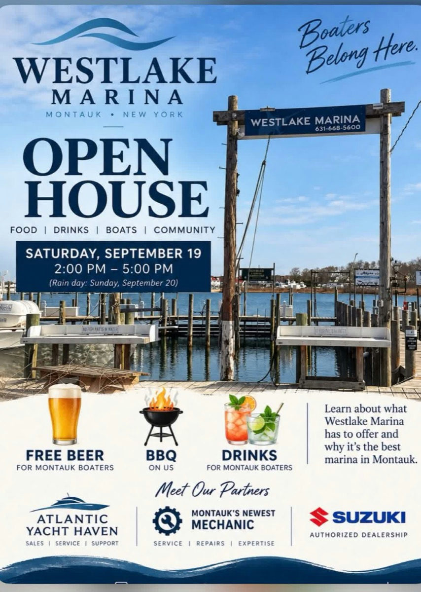 Flyer for Westlake Marina Open House at Westlake Marina