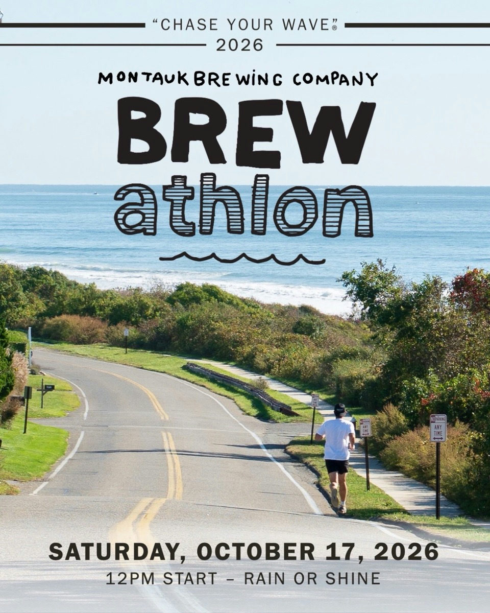 Flyer for Brewathlon at Montauk Brewing Company